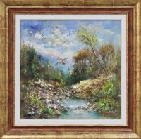 Almási László Erdő szélén 60x60